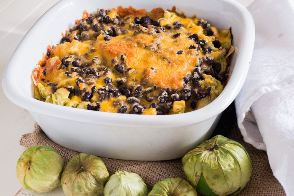 Too Many Tomatillos? Make This Easy Cheesy Chicken Casserole